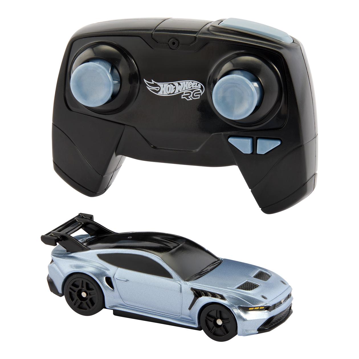 Radijo bangomis valdomas automobilis HOT WHEELS FORD MUSTANG GTD, 1:64-0