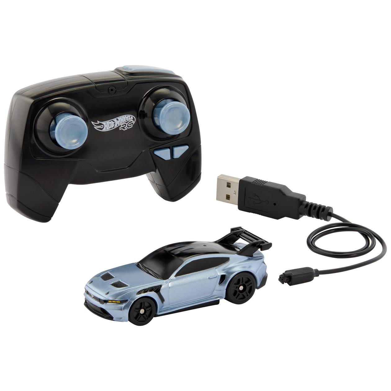 Radijo bangomis valdomas automobilis HOT WHEELS FORD MUSTANG GTD, 1:64-1