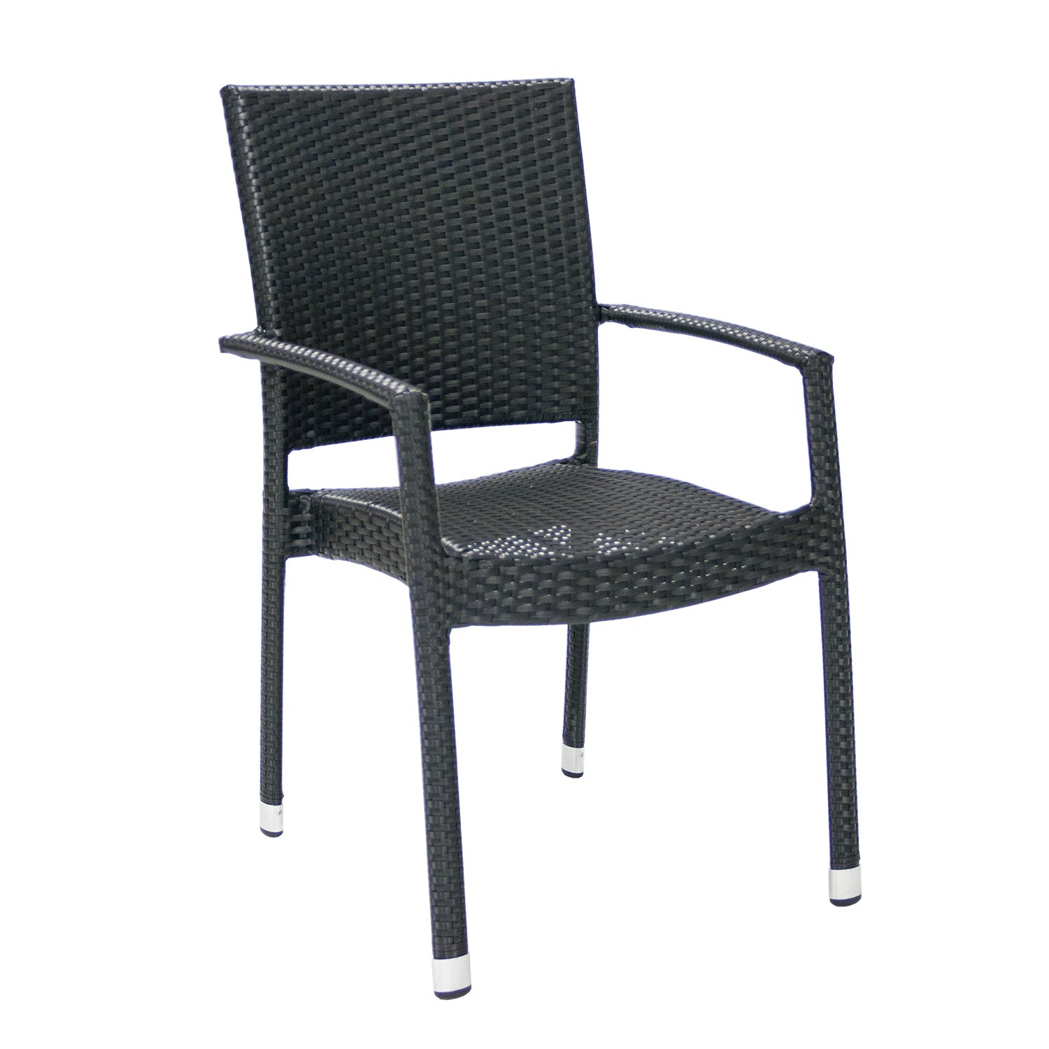Lauko kėdė WICKER-3, juoda - 1