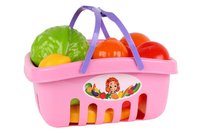 Pirkinių krepšys su žaisliniu maistu, rožinis - 4