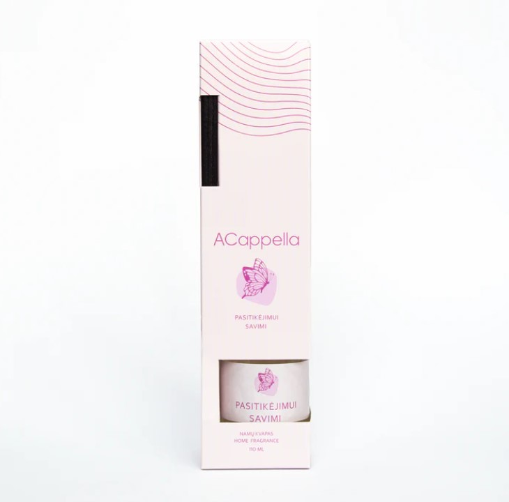 Namų kvapas su lazdelėmis ACAPPELLA PASITIKĖJIMUI SAVIMI, 110 ml - 1