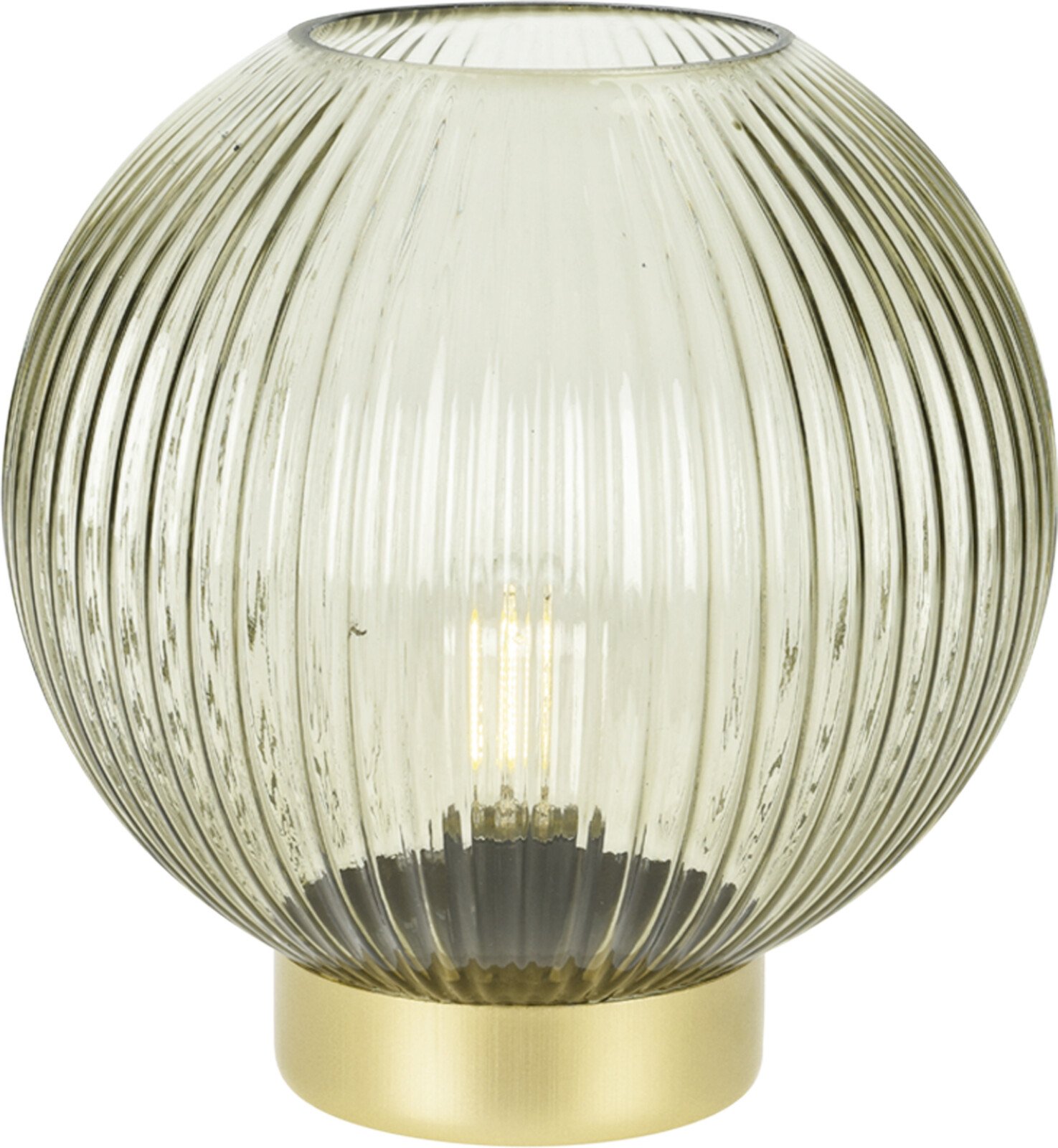 Dekoratyvinis stiklinis šviestuvas, elementai 2xAAA (neįeina), įvairių sp., ø14,5 x h20,5 cm - 2