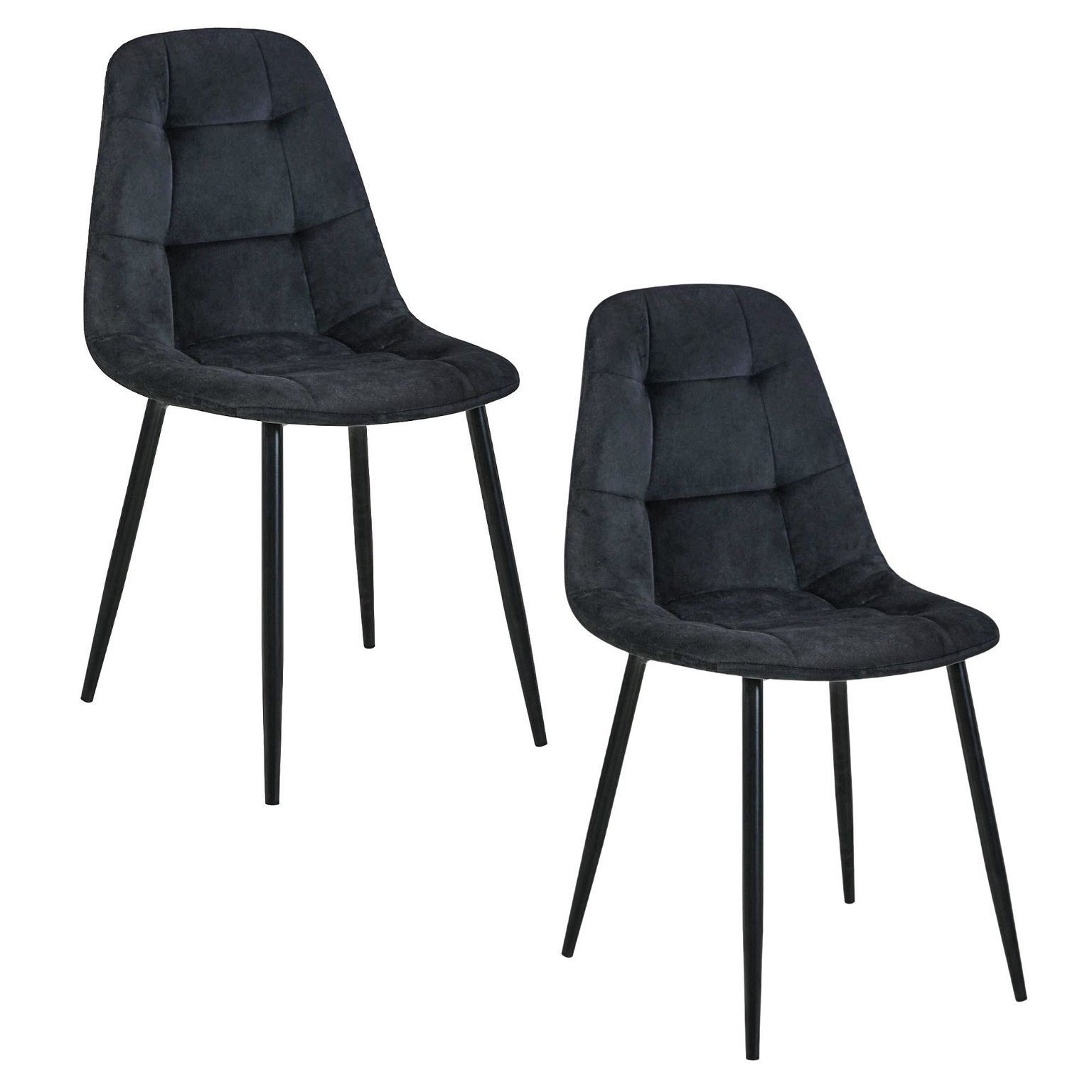 2-ių kėdžių komplektas SJ.1, juoda