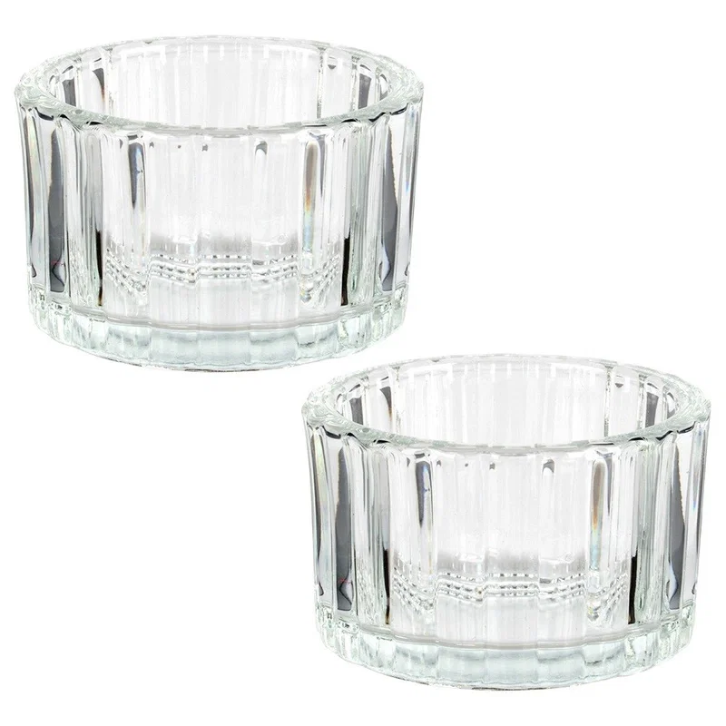 Stiklinių žvakidžių rinkinys, 3 x 5,7 cm2 vnt-0
