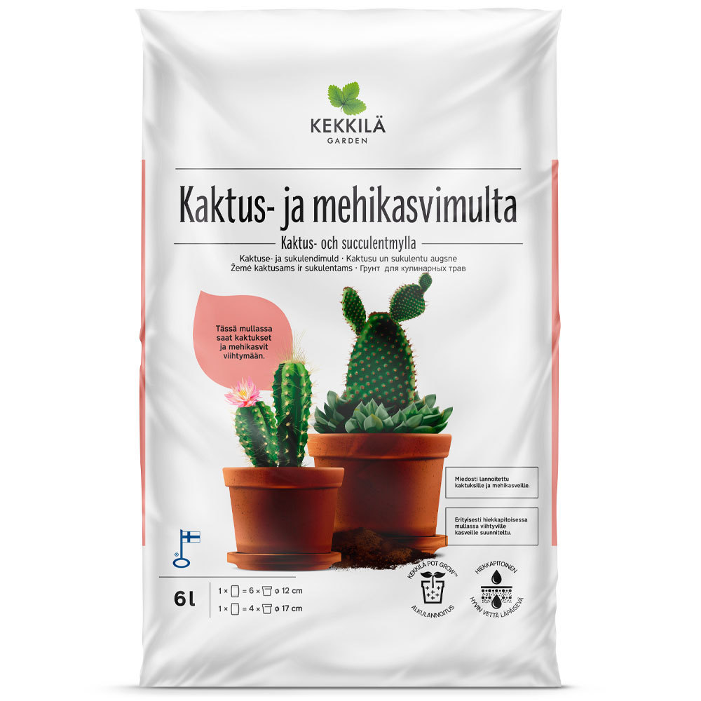 Sukulentų ir kaktusų žemė KEKKILA, 6 l-0