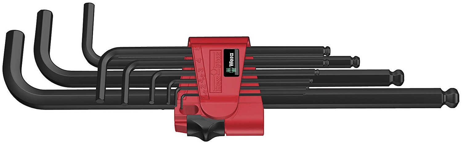 Šešiakampių raktų komplektas Wera 950 PKL/9 BM N, 9 vnt.-0