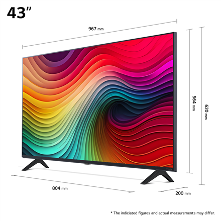 Televizorius LG 43NANO81T3A, 43" - 6