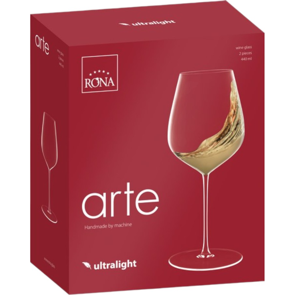 Vyno taurės RONA ARTE, 440 ml, 2 vnt-0