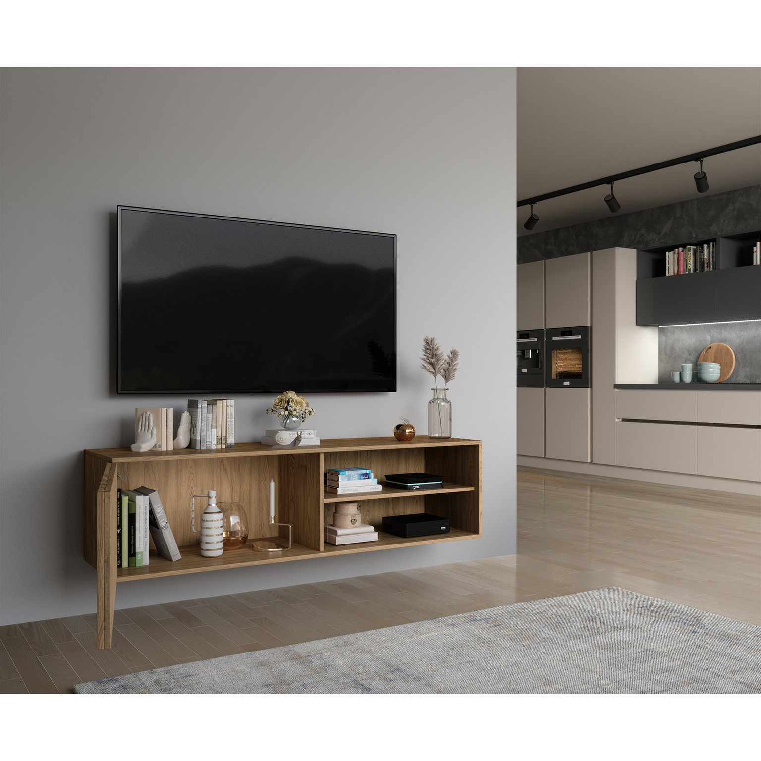 TV staliukas Entsian 150, ąžuolo - 5
