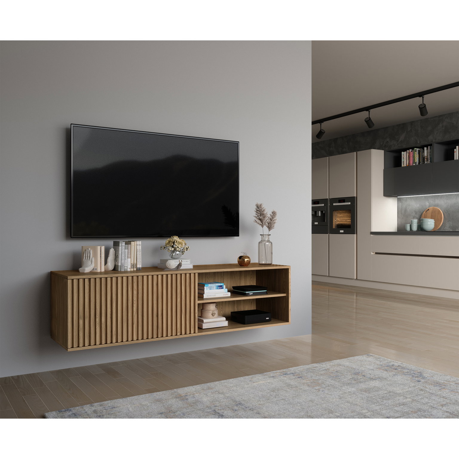TV staliukas Entsian 150, ąžuolo - 4