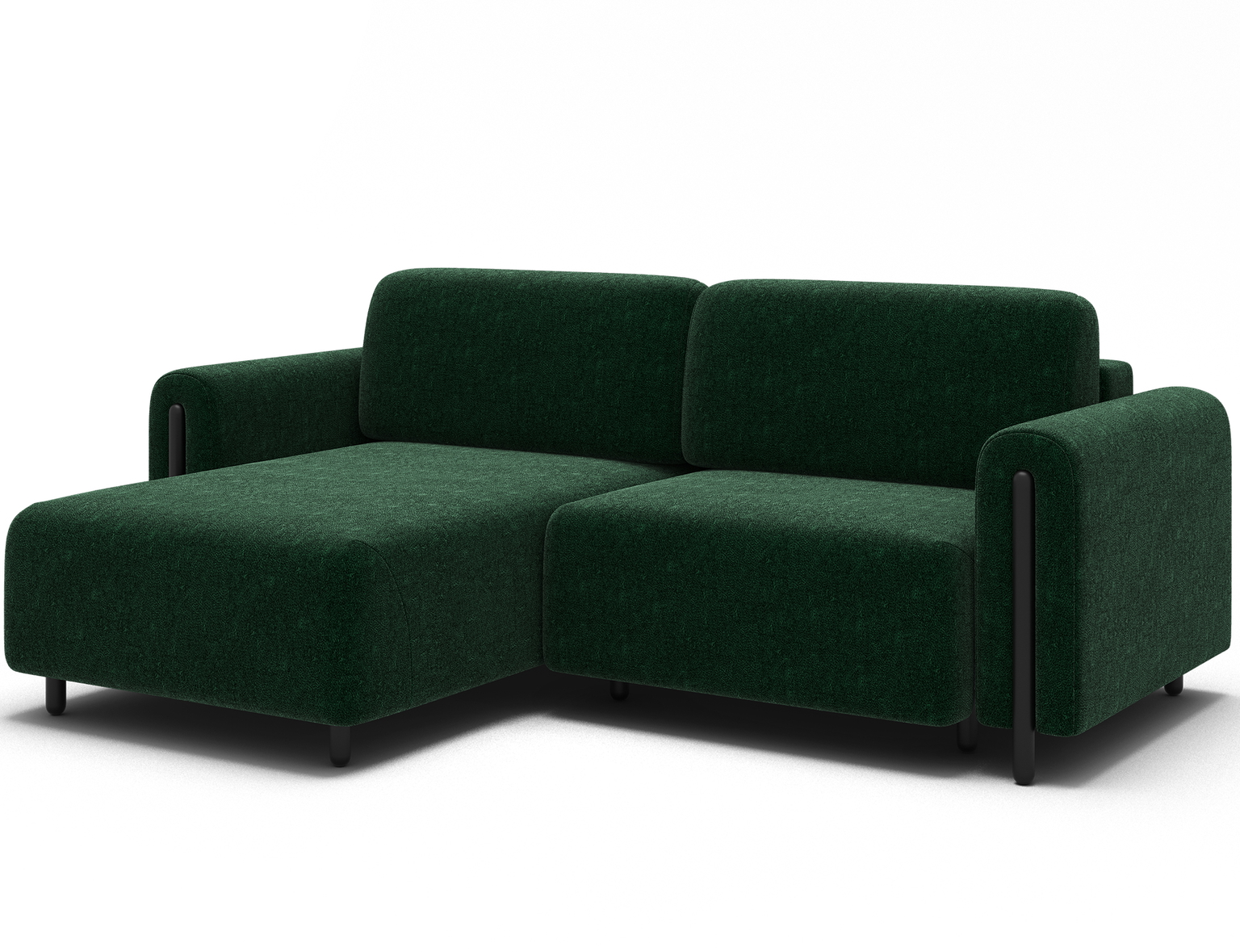 Kampinė sofa Acossta Amore 35, tamsiai žalia sp., kairinė, 154 x 244 cm x 95 cm - 3