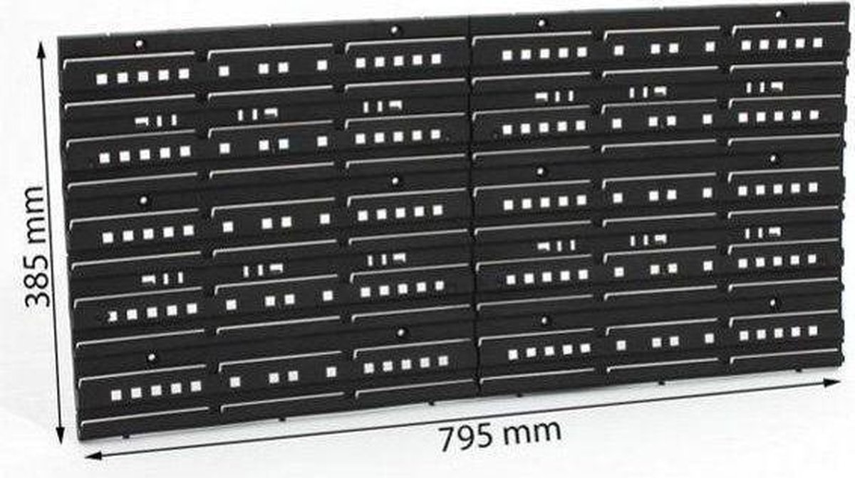 Dėžučių tvirtinimo sienelė KISTENBERG Orderline, 80 x 40 cm, komplekte 11 dėžučių - 5