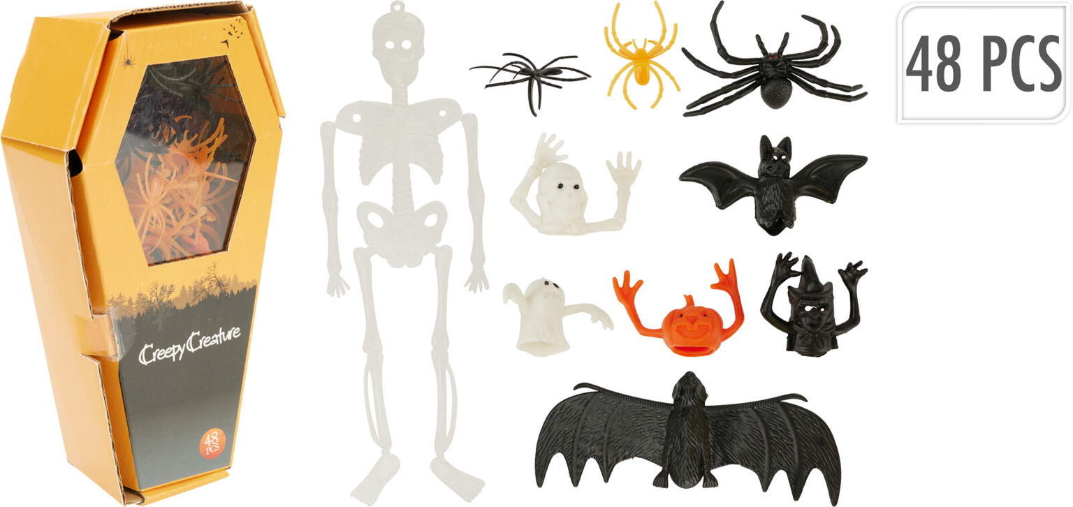 Dekoracija HALLOWEEN CREEPY CREATURES, įvairių sp., 6 x 11,5 x 21 cm-0