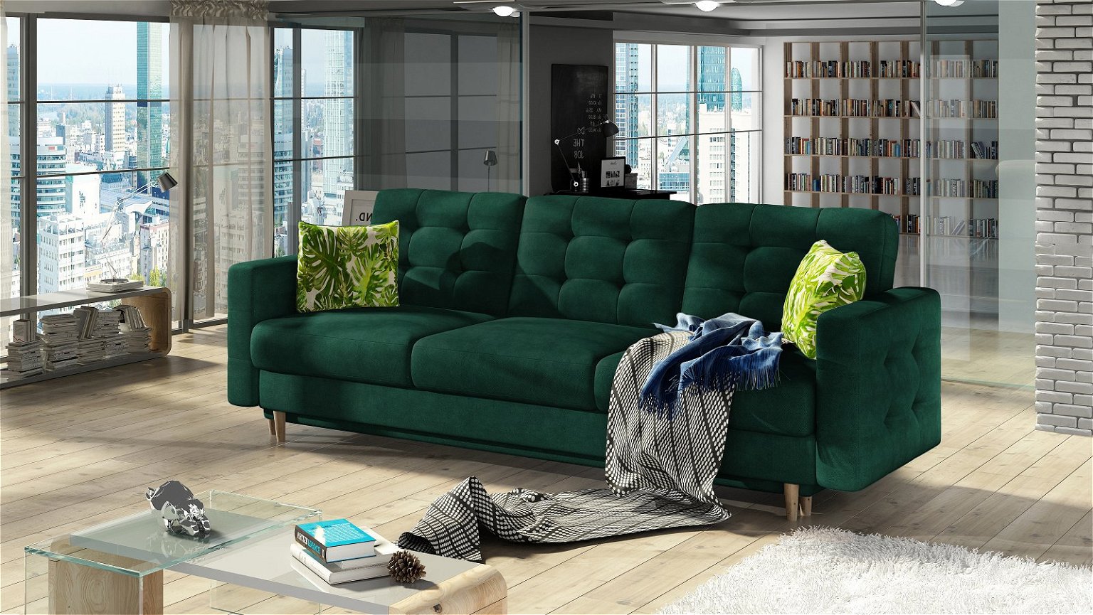 Sofa Asgard, žalia