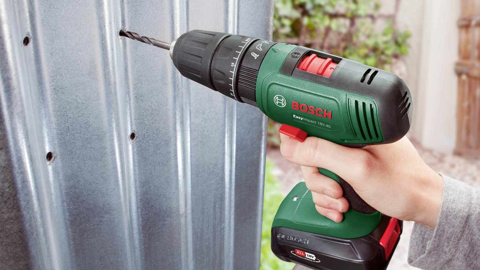 Akumuliatorinis smūginis gręžtuvas EasyImpact 18V-40, 18 V, 2,0 Ah Li-ion, 40 Nm-1