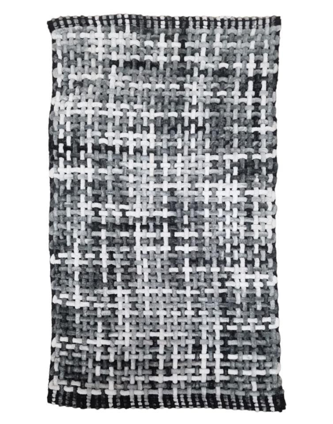 Vonios kilimėlis BRAID, pilkos sp., 50 x 80 cm
