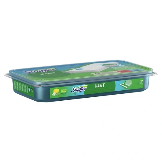 Keičiamos drėgnos šluostės SWIFFER, 10 vnt.