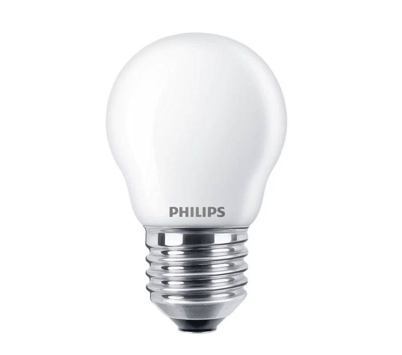 Led lemputė PHILIPS, E27, P45, 2,2W (=25W), 2700 K, 250 lm, matinė-0