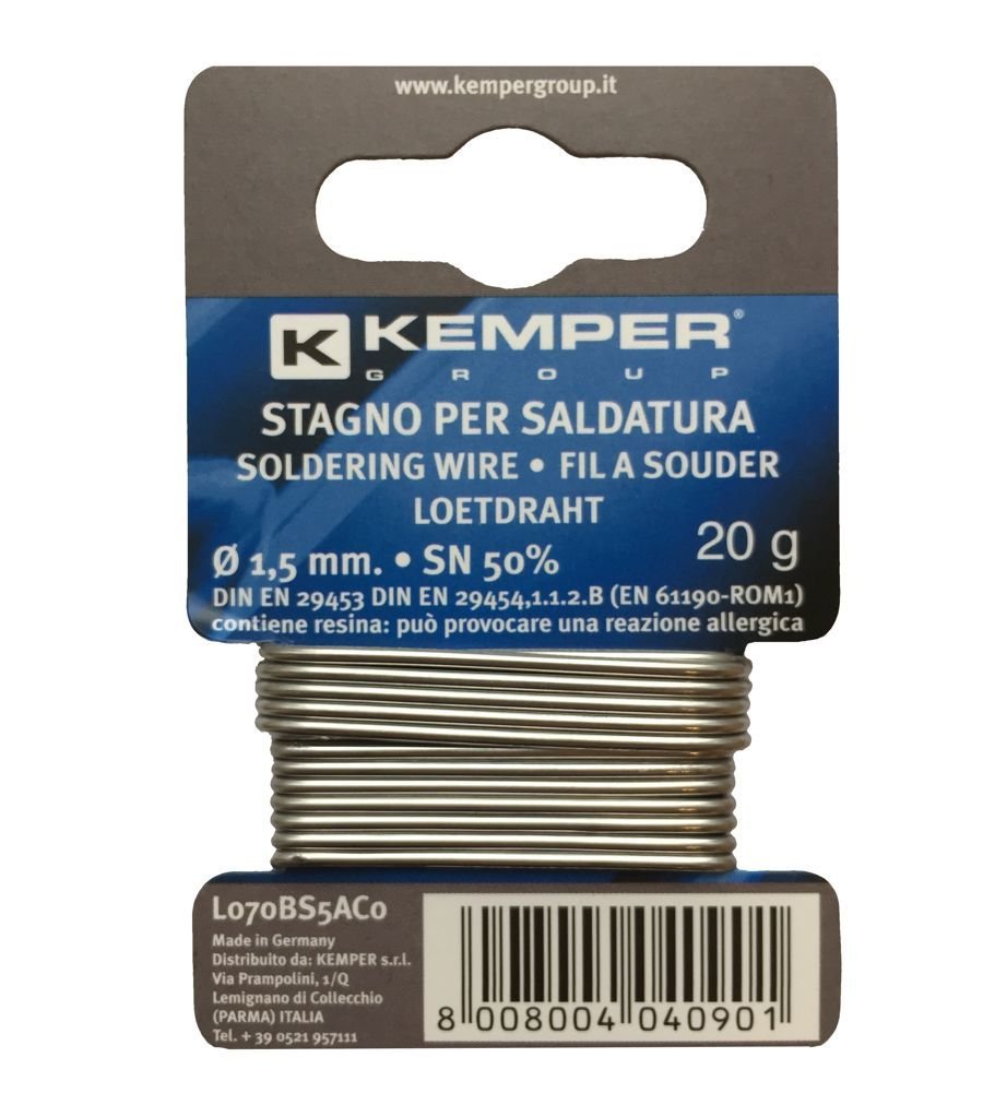 Lydmetalis KEMPER, 1,5 mm, 20 g, SN50%