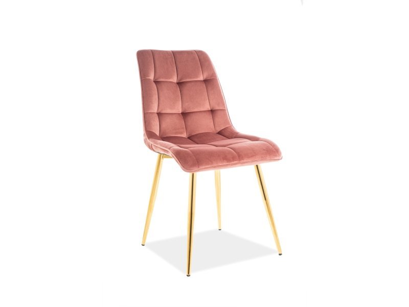 Kėdė CHIC, rožinė/aukso