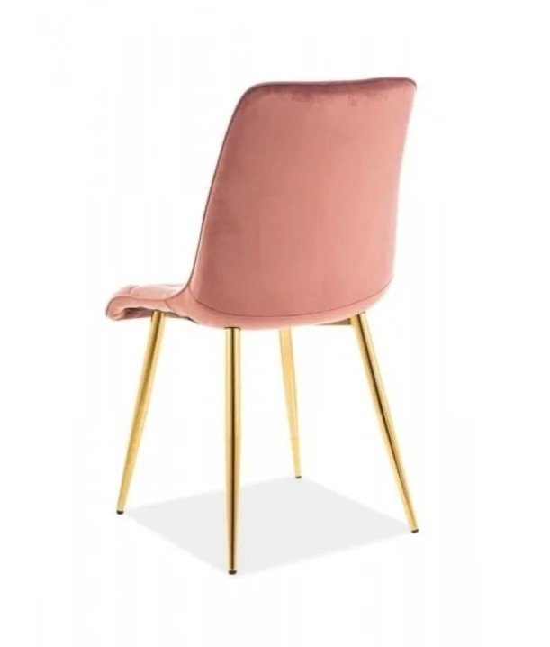 Kėdė CHIC, rožinė/aukso-1