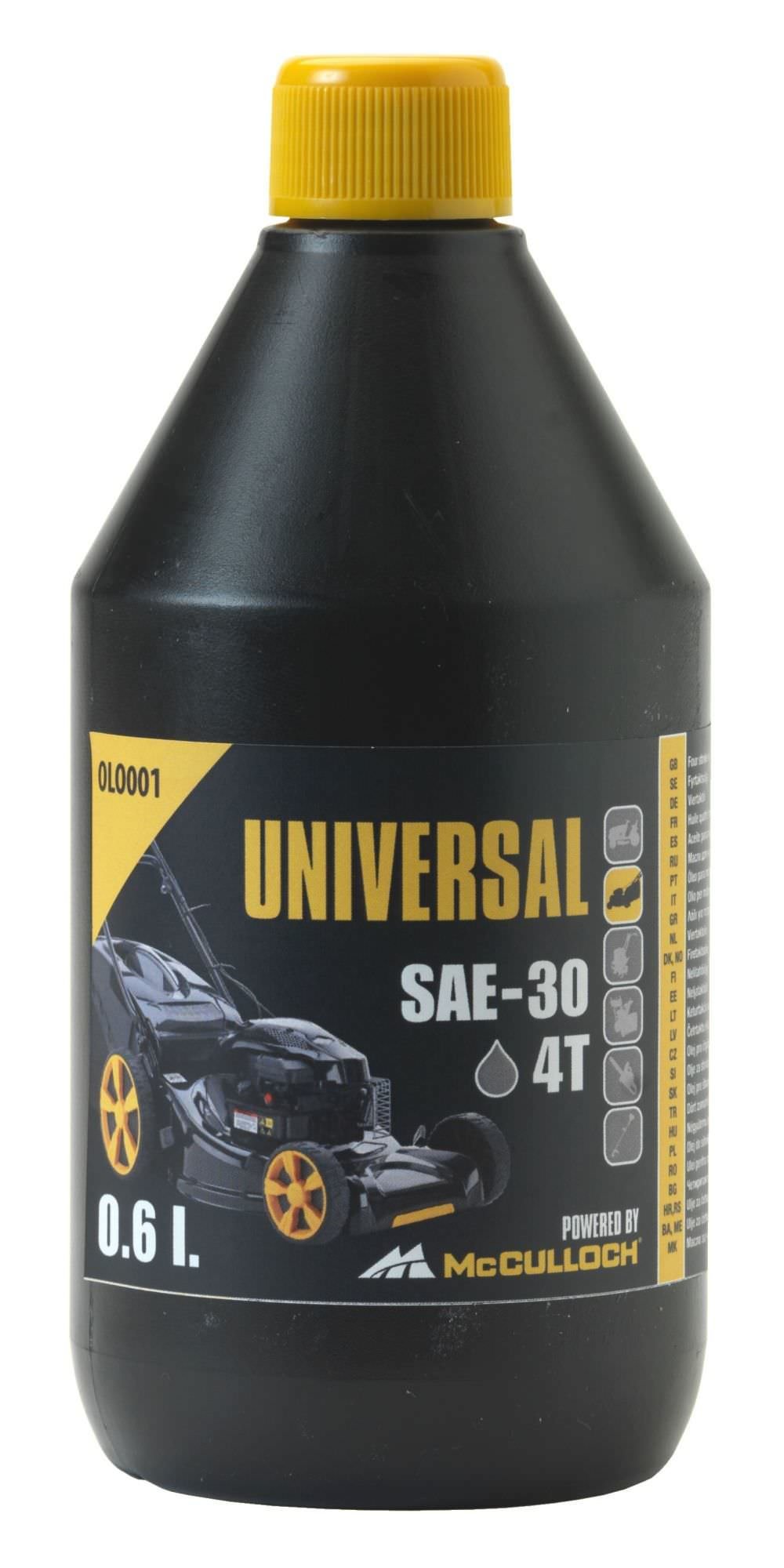 Keturtakčio variklio alyva UNIVERSAL 4T SAE-30, 600 ml - 1