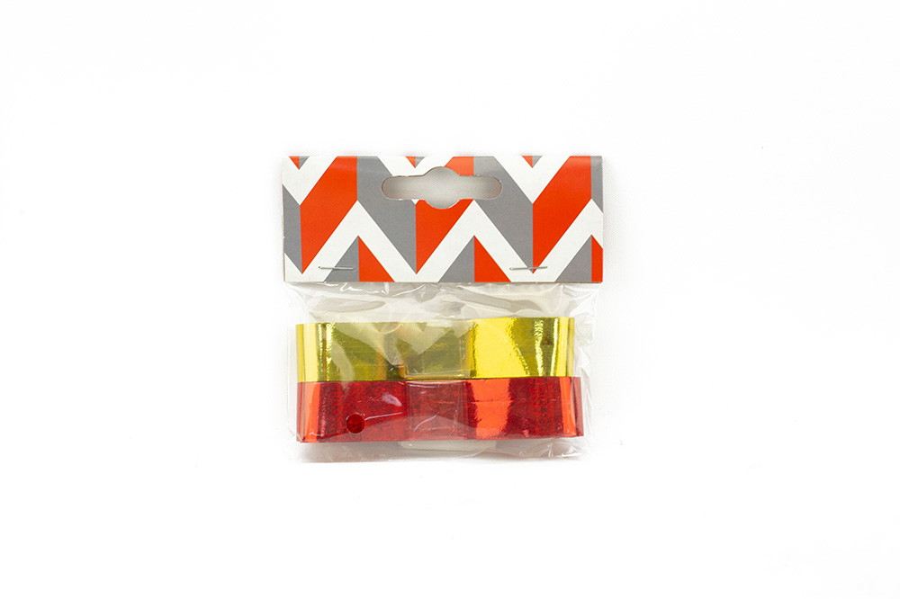Dovanų pakavimo juostelė, įvairių rūšių, 1,8 cm x 2 m, 2 vnt.-0