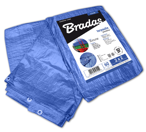 Sustiprintas tentas Bradas Blue, 1.5 x 6 m, 60 g/m²-0