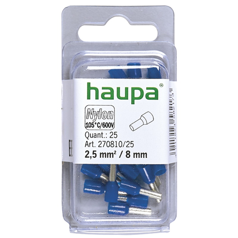 Antgalis laidų sujungimui HAUPA, 2,5/8 mėlynos sp.-0