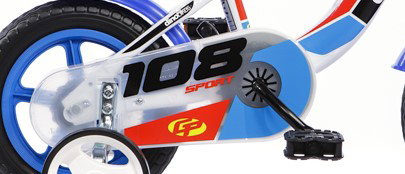 Vaikiškas dviratis Dino Bikes 108 Sport, mėlynas/baltas/juodas, 10" - 3