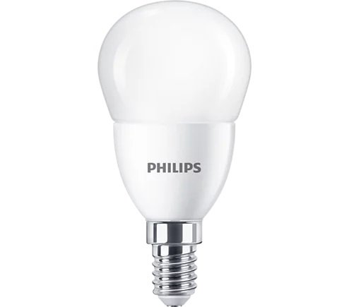 LED lemputė PHILIPS, P48, E14, 7W (=60W), 4000K, 806 lm, šaltai baltos sp. - 1