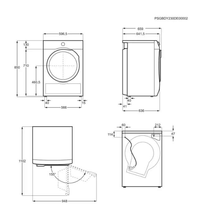 Džiovyklė ELECTROLUX EW7D395UCE, 9 kg-1