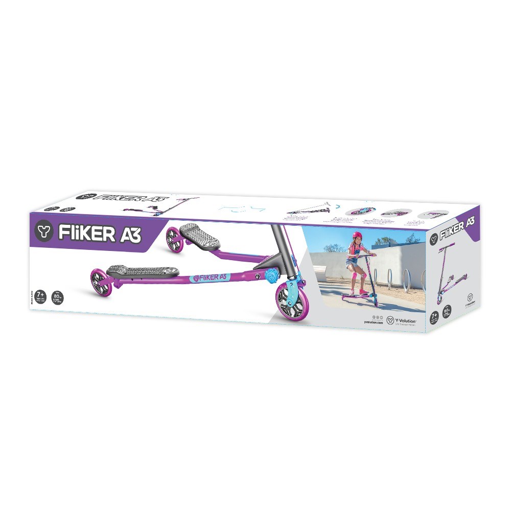 Paspirtukas YVolution Fliker Air A3, violetinis - 7