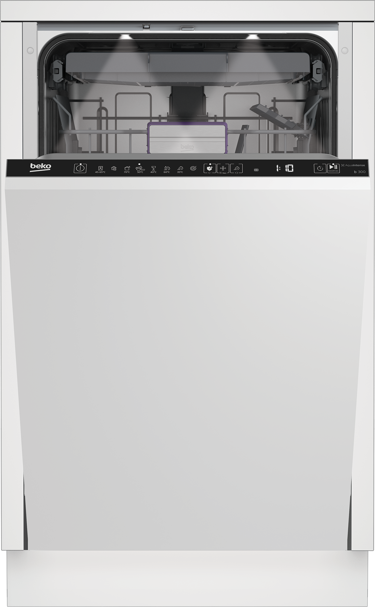 Įmontuojama indaplovė BEKO BDIS38040Q, 45 cm - 1