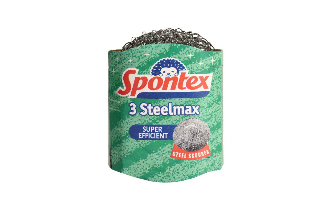 Nerūdijančio plieno šveistukai SPONTEX STEELMAX, 3 vnt.