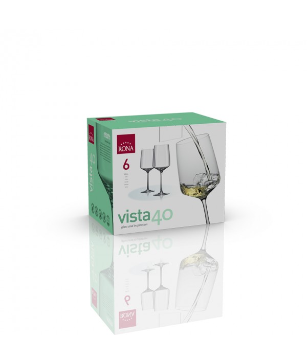Vyno taurės RONA VISTA , 400 ml, 6 vnt - 2