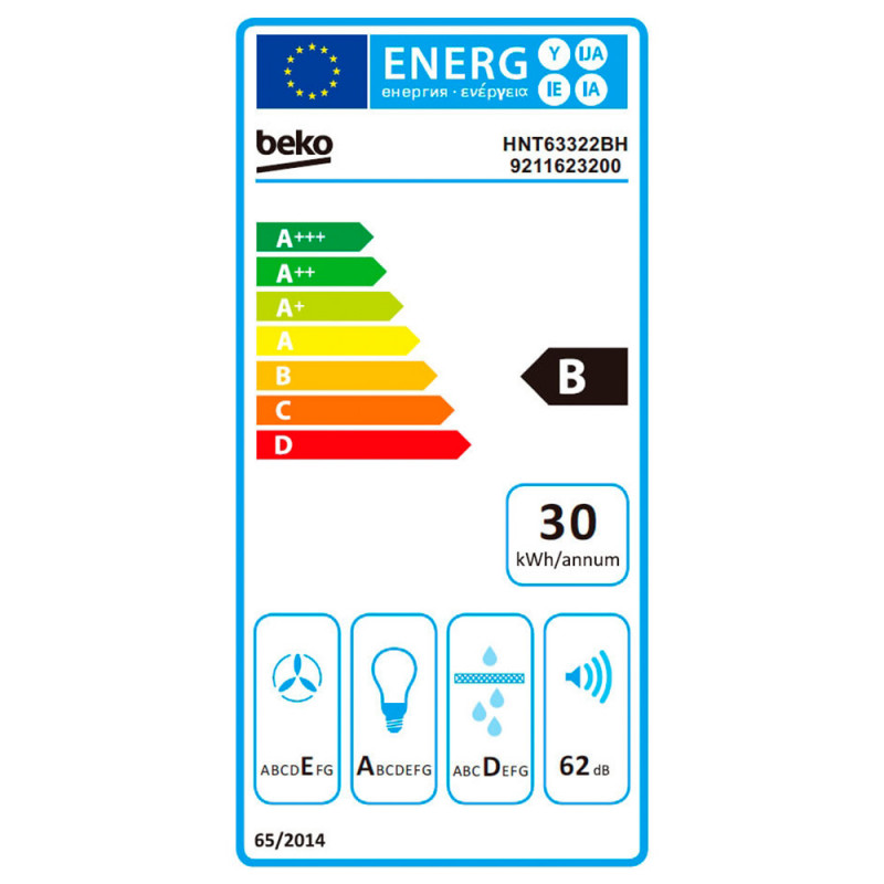 Gartraukis BEKO HNT63322B - 5