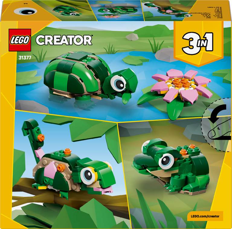 Konstruktorius LEGO Creator Turtle with a Water Lily Flower - 2