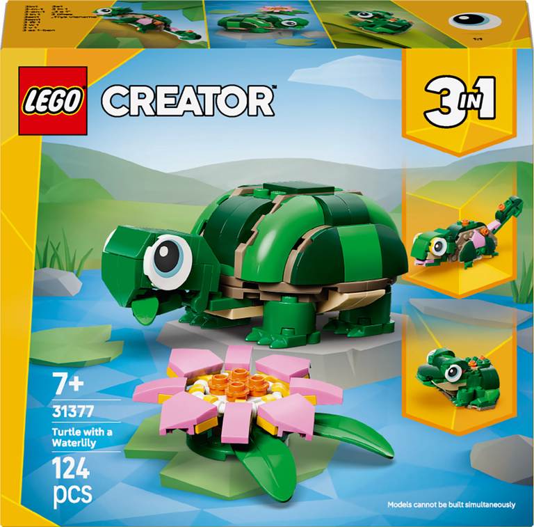 Konstruktorius LEGO Creator Turtle with a Water Lily Flower - 1
