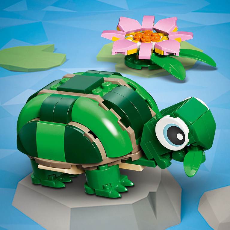Konstruktorius LEGO Creator Turtle with a Water Lily Flower - 5
