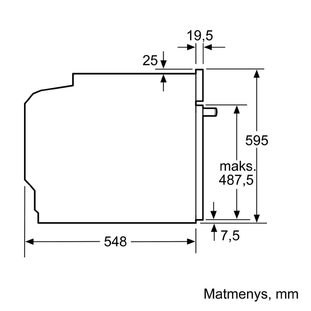 Įmontuojama orkaitė BOSCH HBA530BB0S - 3