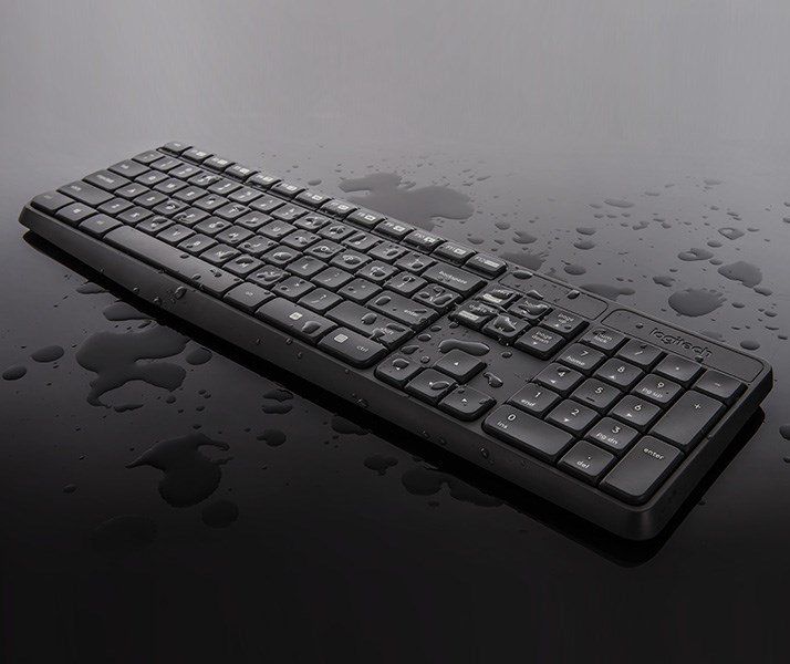 Klaviatūra Logitech MK235 EN, juoda/pilka, belaidė - 8