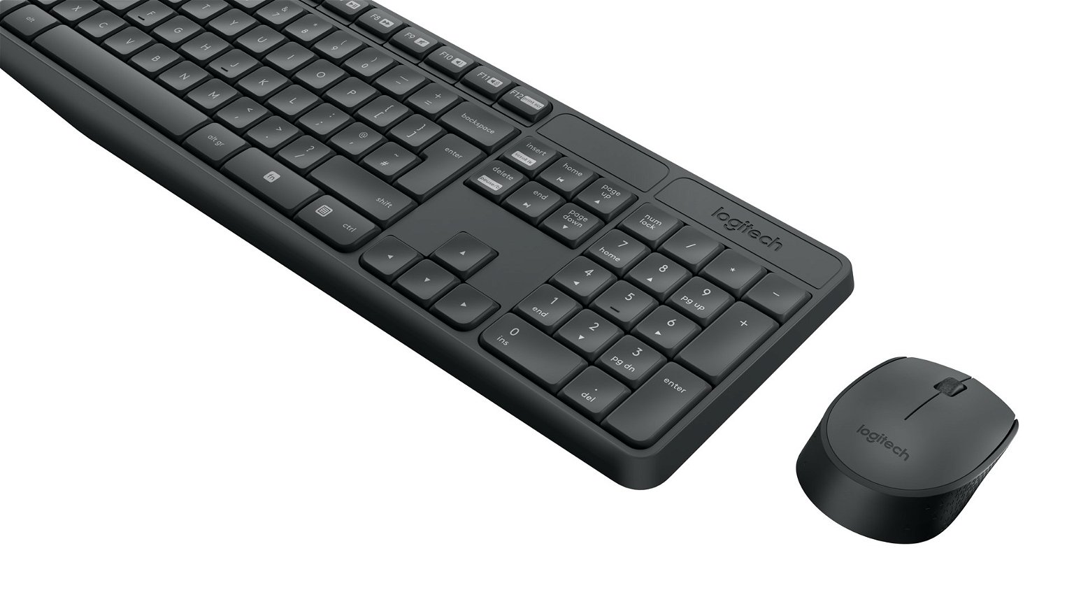 Klaviatūra Logitech MK235 EN, juoda/pilka, belaidė - 2