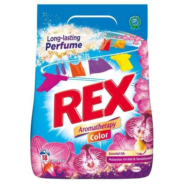Skalbimo milteliai REX Malaysian Color, 18 skalbimų, 1,17 kg