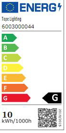 Įleidžiama LED panelė TOPE ROSA, 4000 K, 10 W, 830 lm, 4000 K, IP65, baltos sp., Ø12,5 x 2,4 cm-1