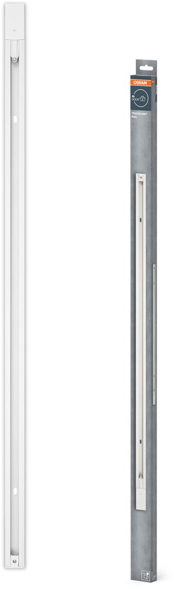 Vienfazis taškinių šviestuvų bėgelis OSRAM TRACKLIGHT RAIL AND BASE,aliuminis,1m,baltas - 3
