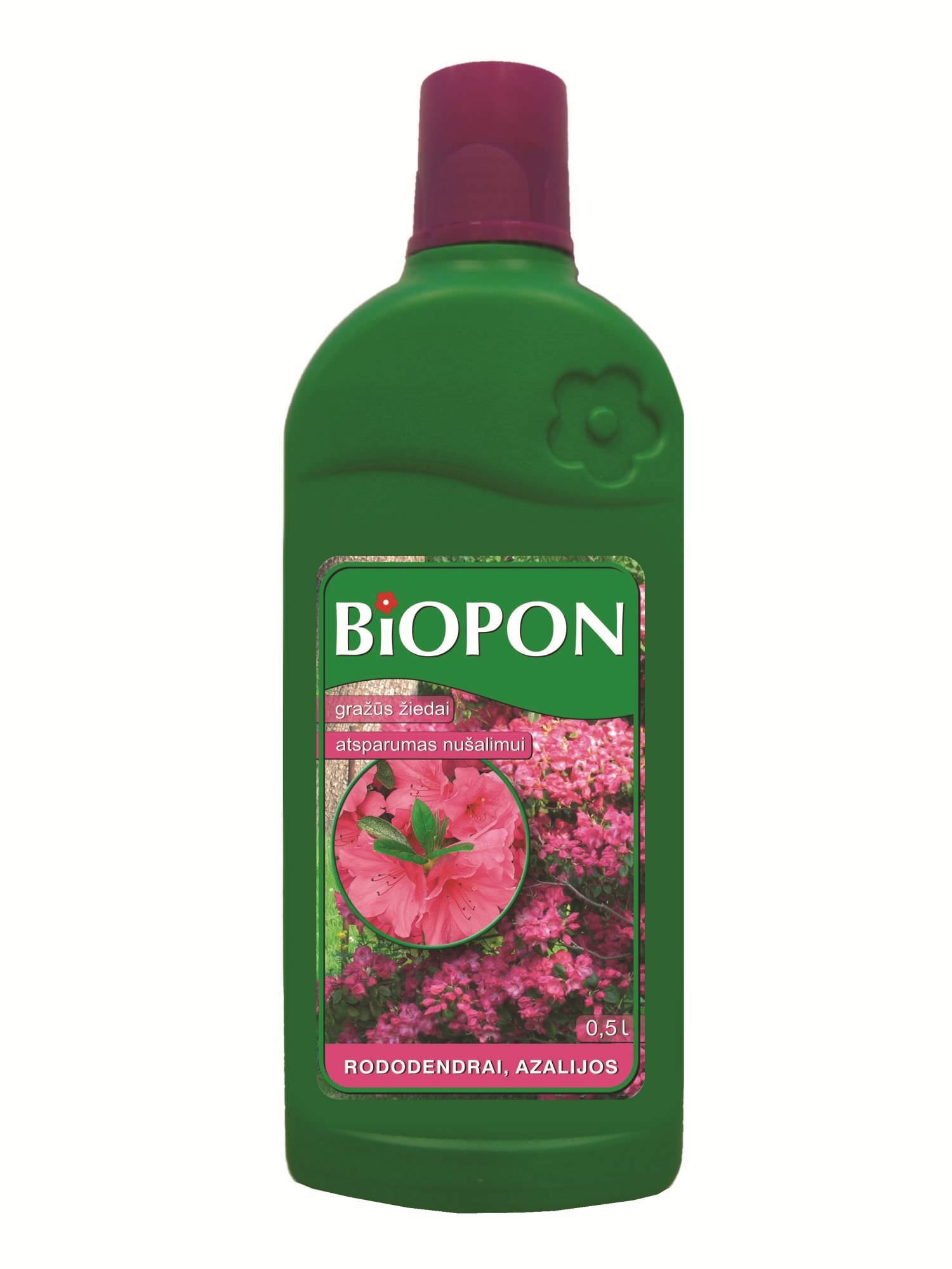 Rododendrų ir azalijų trąšos BIOPON, 500 ml