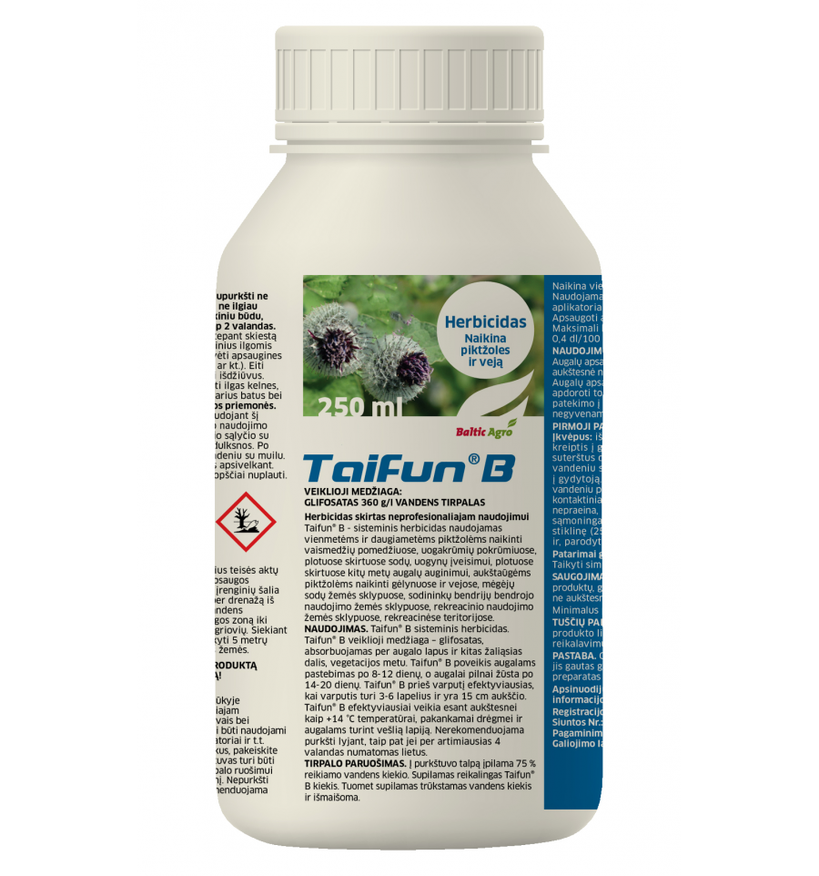 Herbicidas TAIFUN B, 250 ml