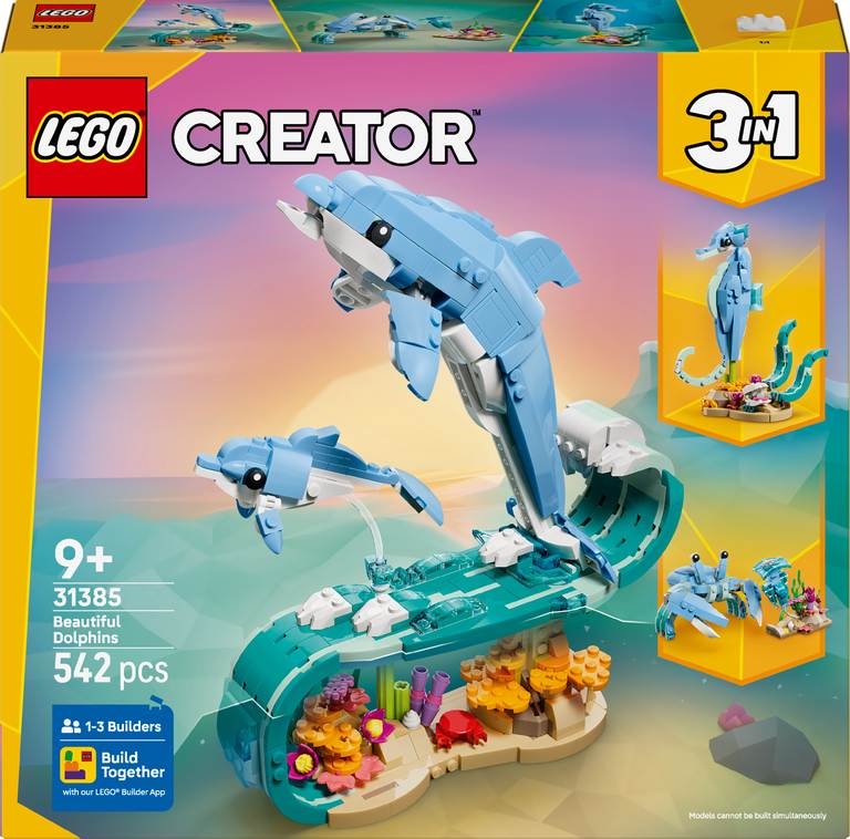Konstruktorius LEGO Creator Sea Animals: Beautiful Dolphins - 1