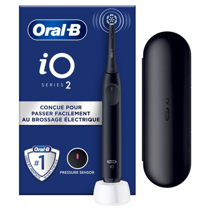 Elektrinis dantų šepetėlis Oral-B iO2, juodas-0